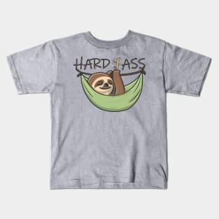 Sloth Funny Hard Pass Kids T-Shirt